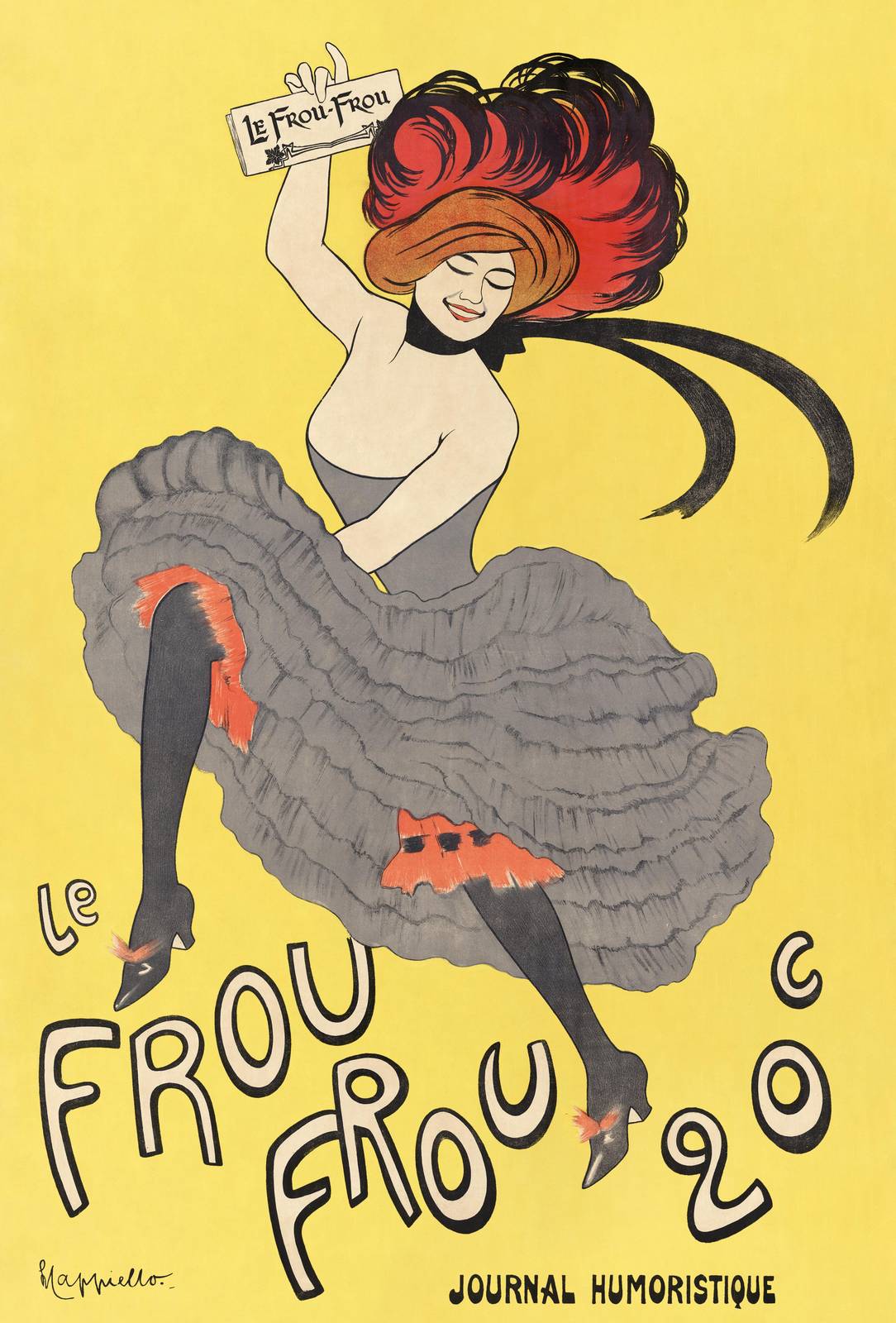 Vintage Moulin Rouge Dancer Wall Art