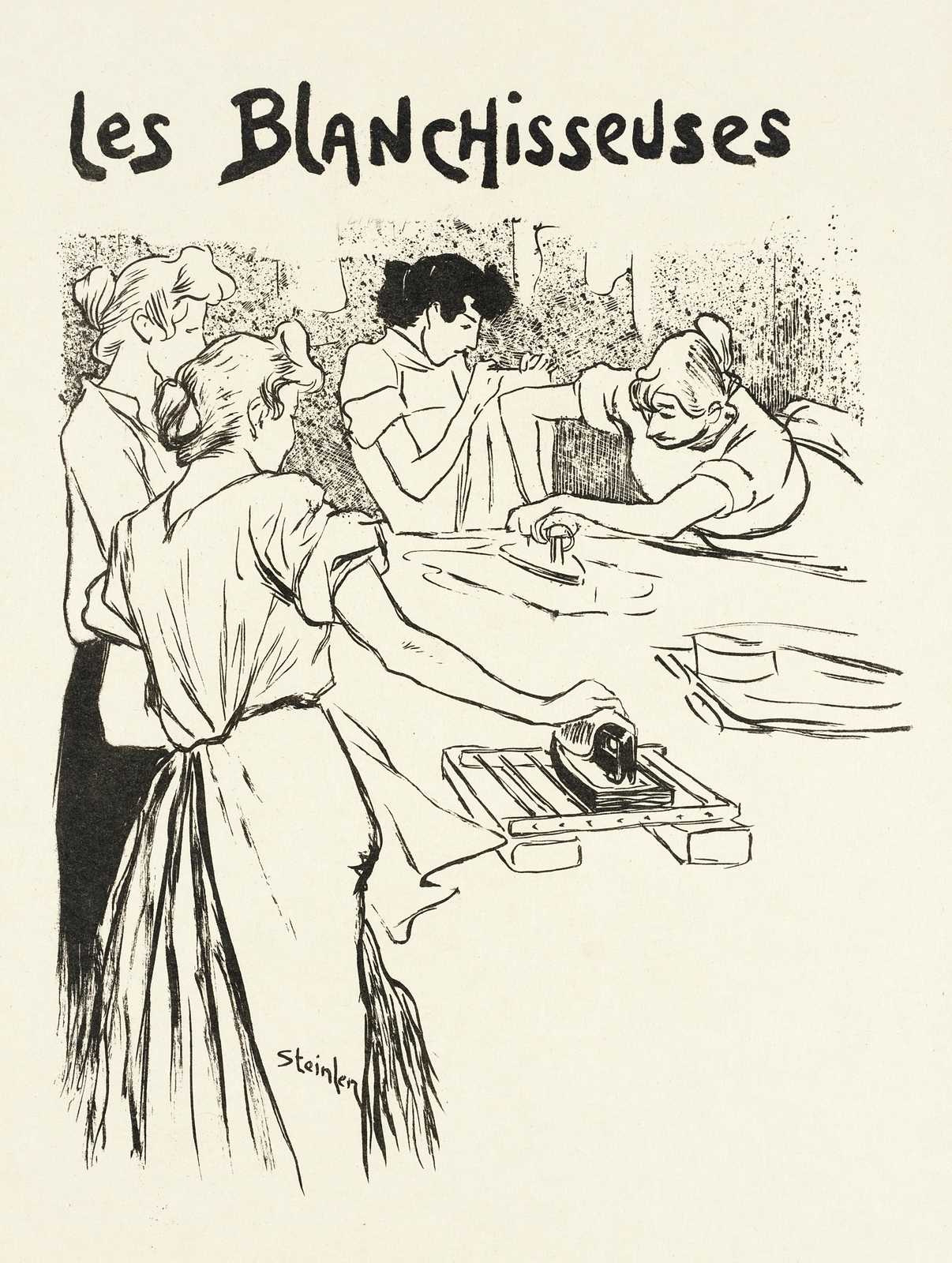 Vintage Laundry Scene Wall Art