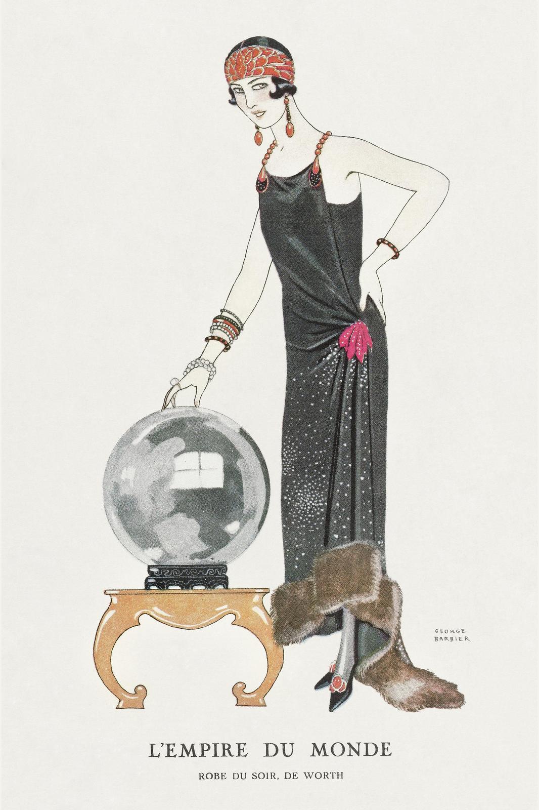 Art Deco Glamour Crystal Ball Wall Art
