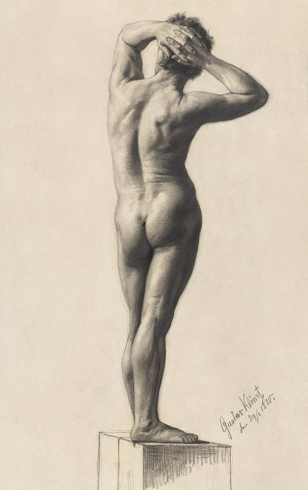 Timeless Figure Study Charcoal Wall Art