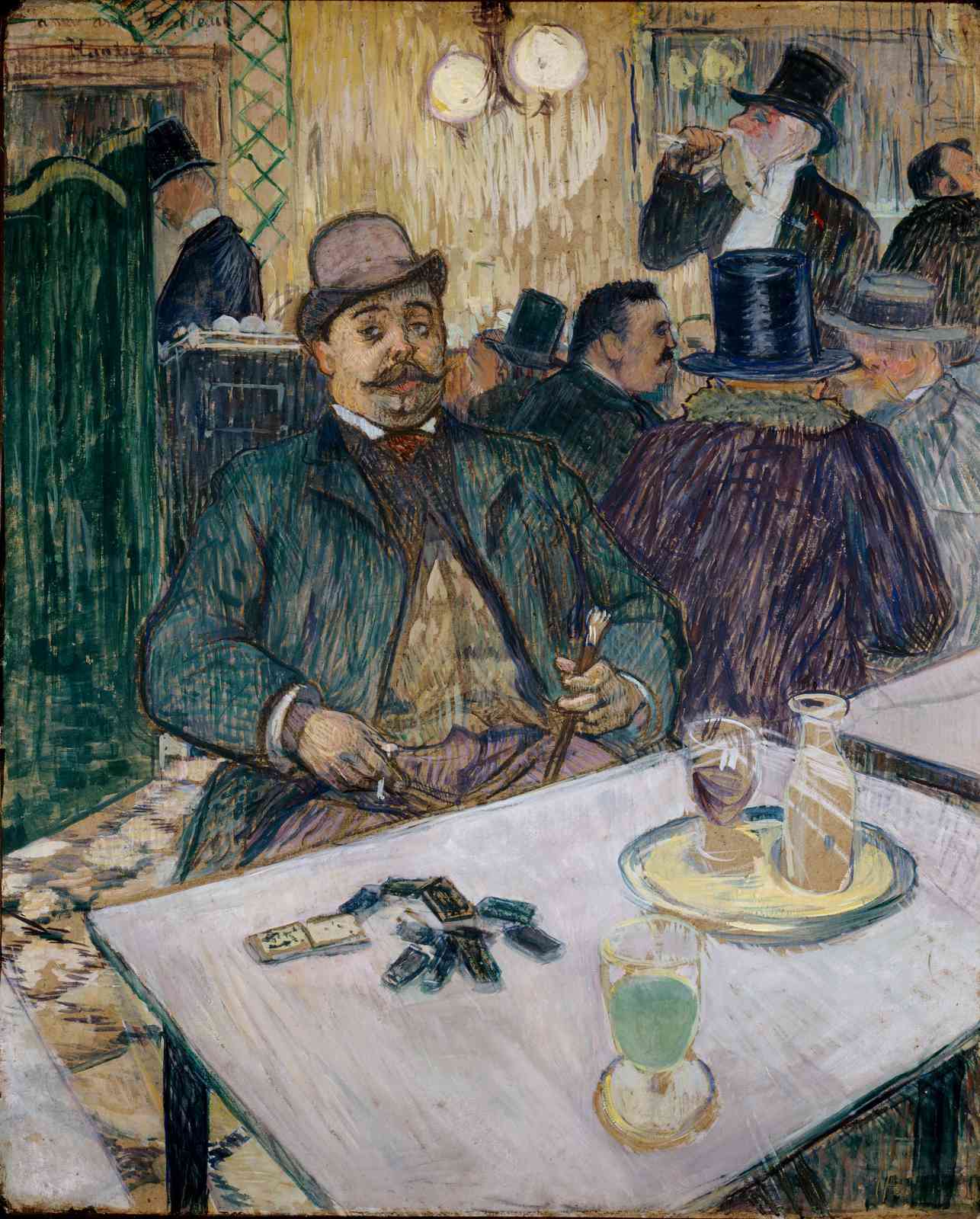 Parisian Cafe Scene Wall Art