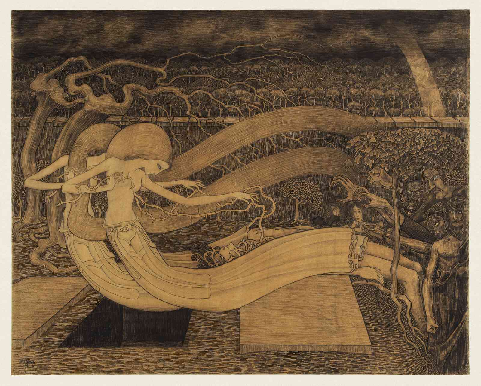 Mythic Nature Figure Art Wall Art