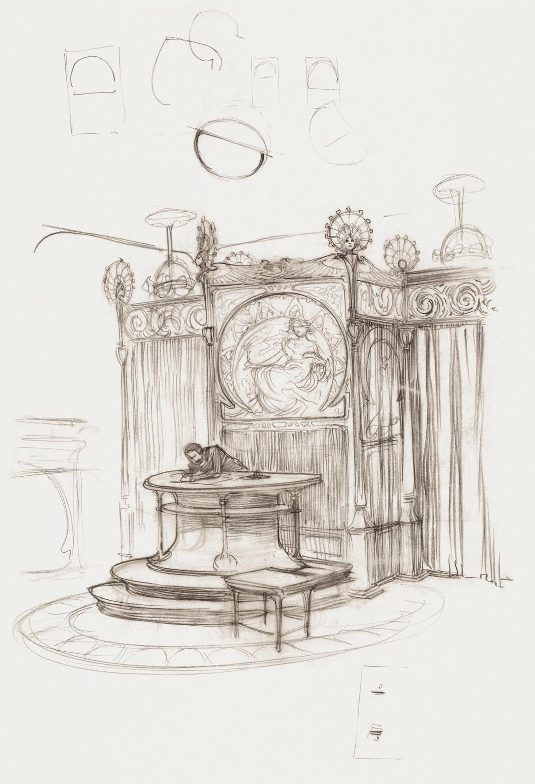 Elegant Study Sketch Wall Art