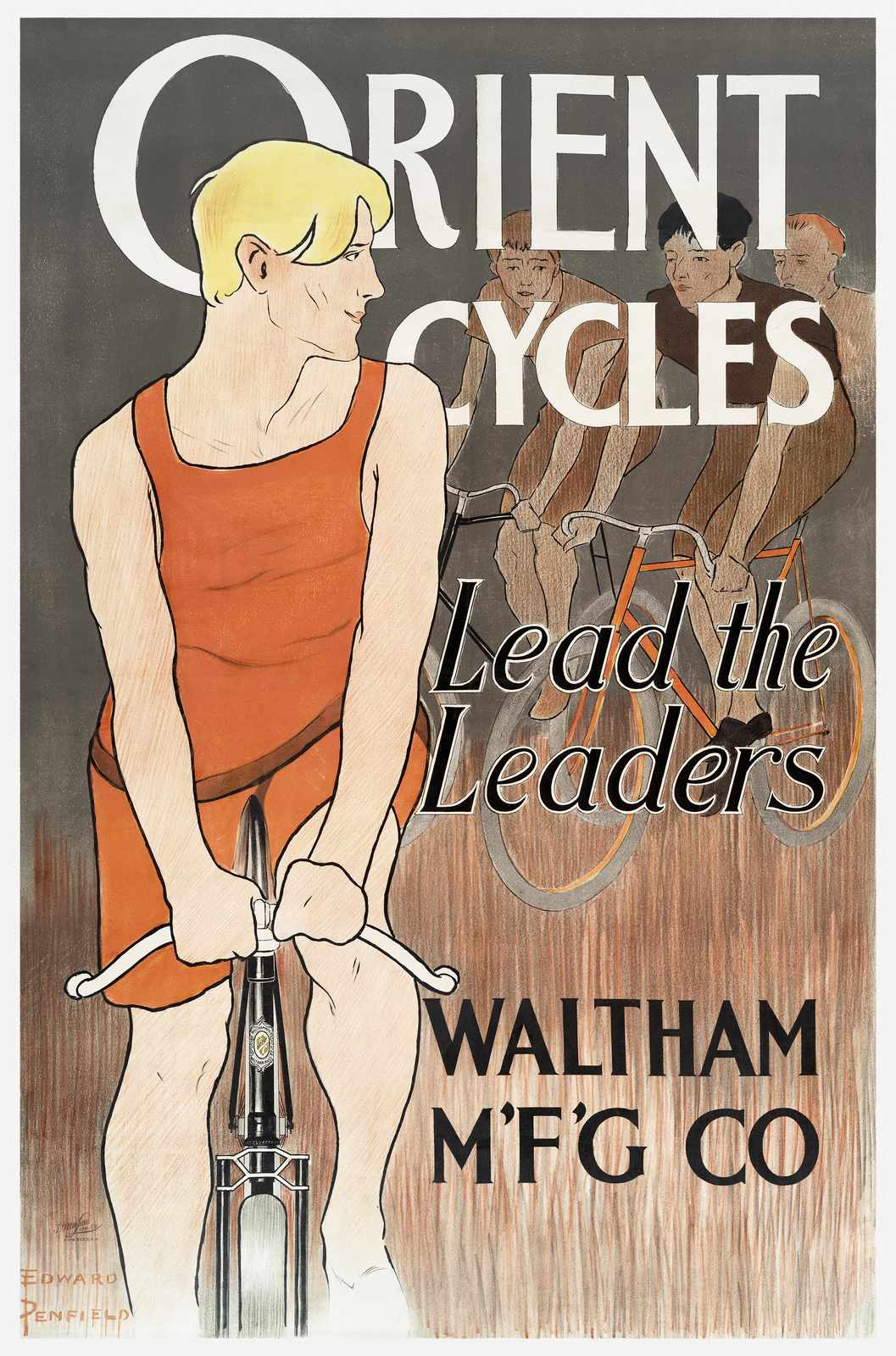 Vintage Cycling Art: Lead the Leaders Wall Art