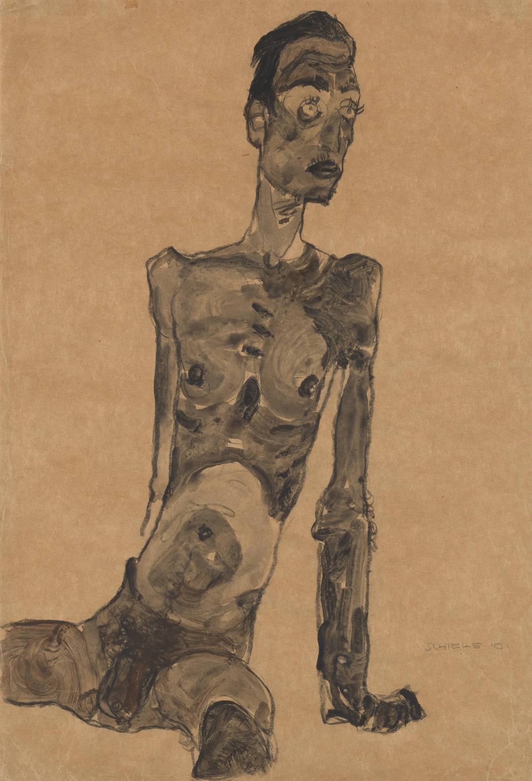 Egon Schiele Figure Study Wall Art