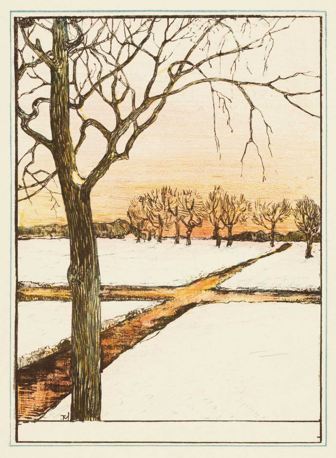 Serene Winter Path Wall Art