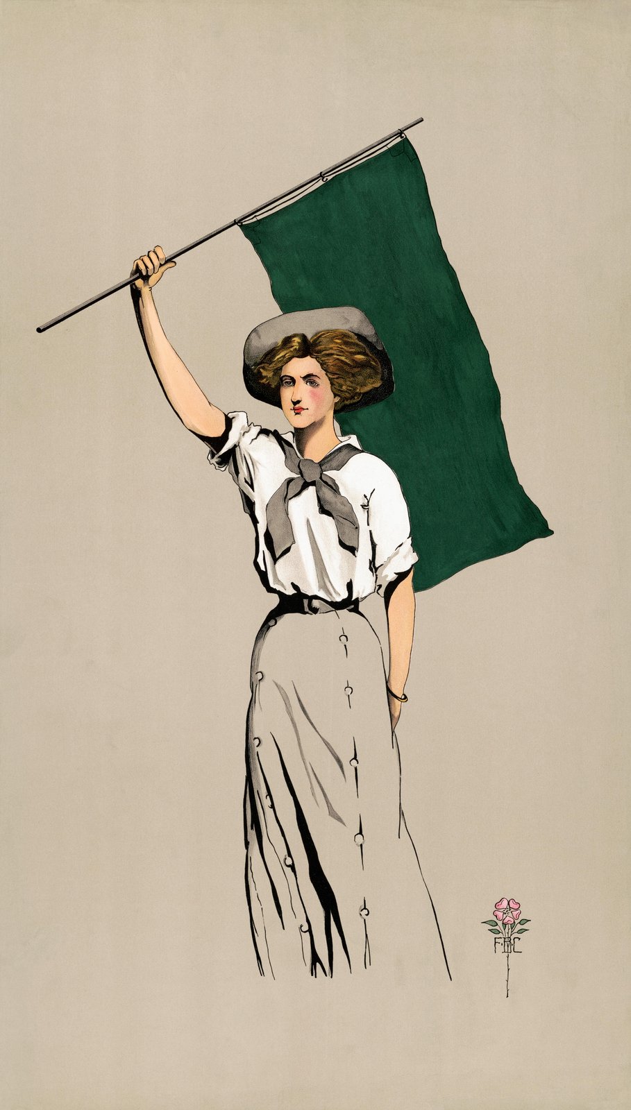 Empowerment Banner Woman Vintage Wall Art