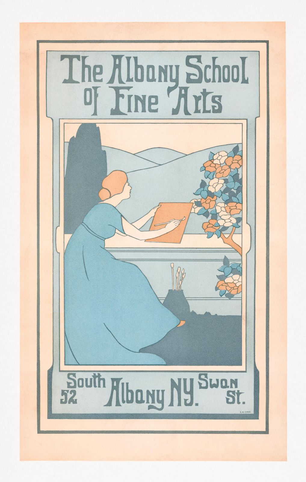 Vintage Art Class Wall Art - Albany School
