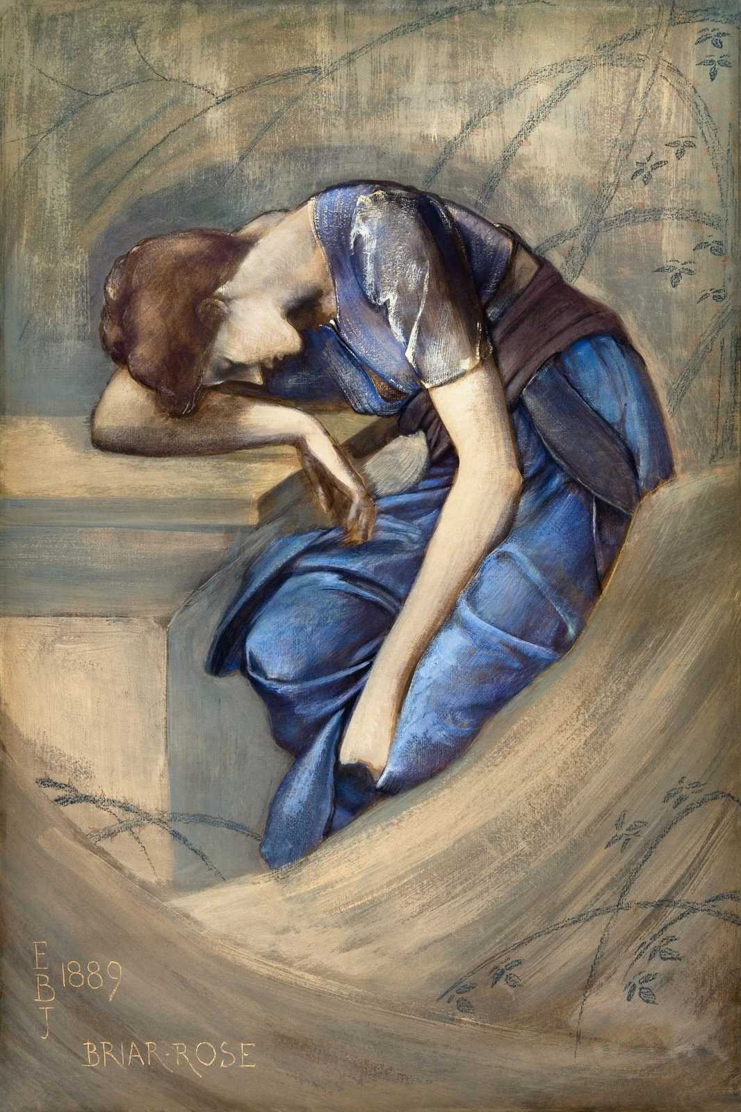 Elegant Briar Rose 1889 Wall Art