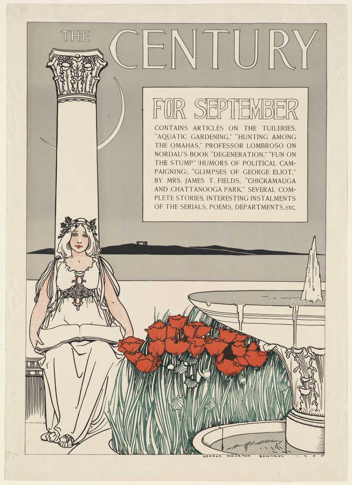 Vintage Poppies & Muse Wall Art