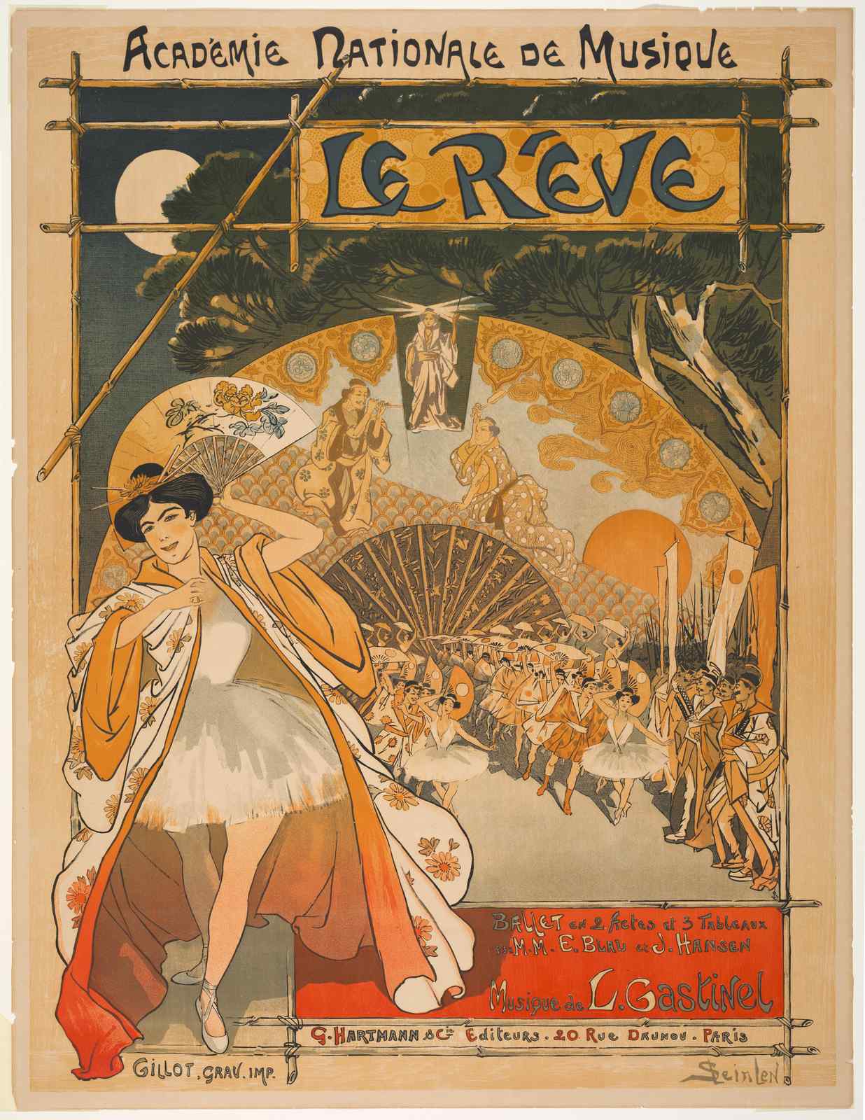 Le Rêve Ballet Art Nouveau Wall Art