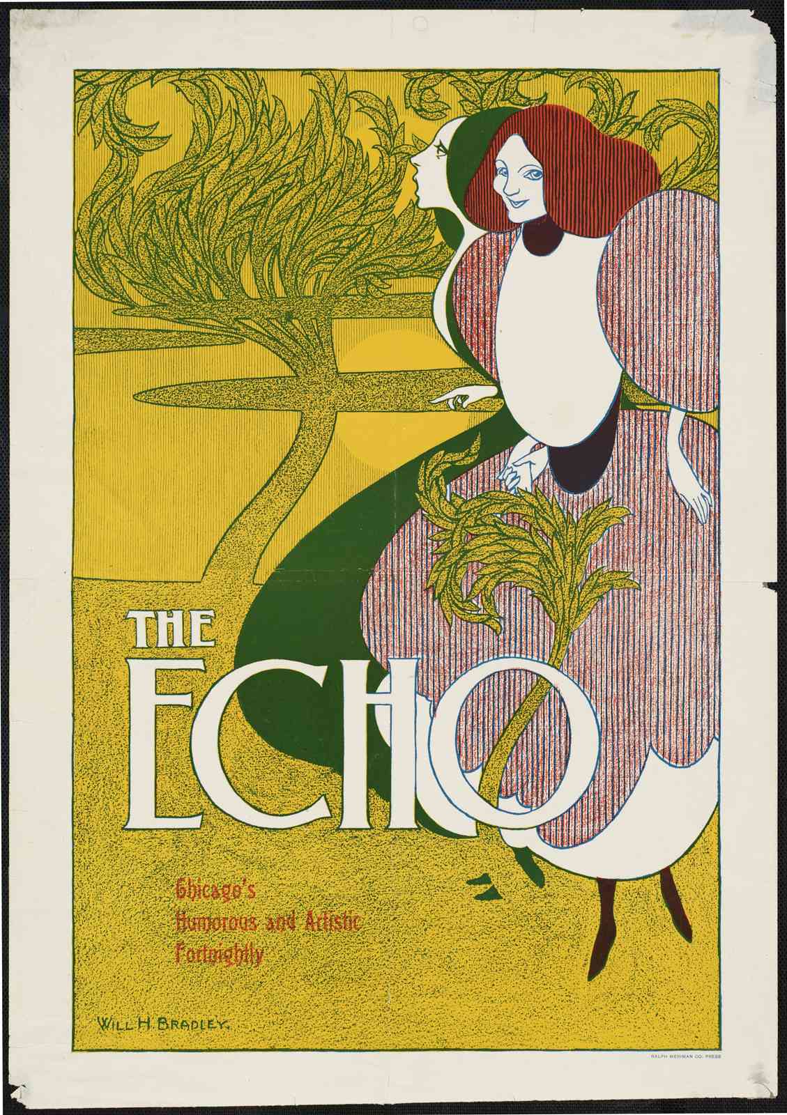 Art Nouveau "The Echo" Poster Wall Art