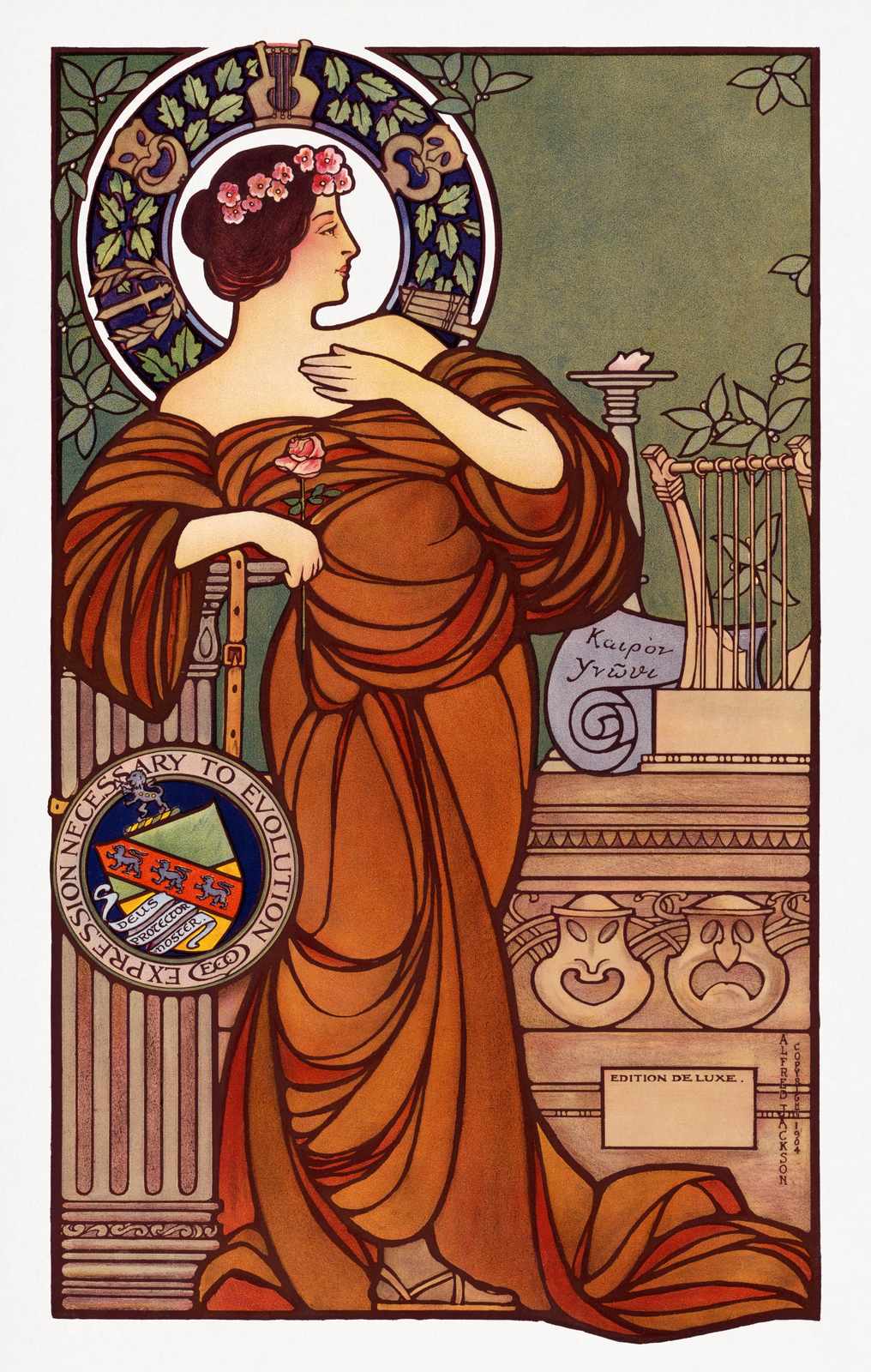 Art Nouveau Goddess Wall Art