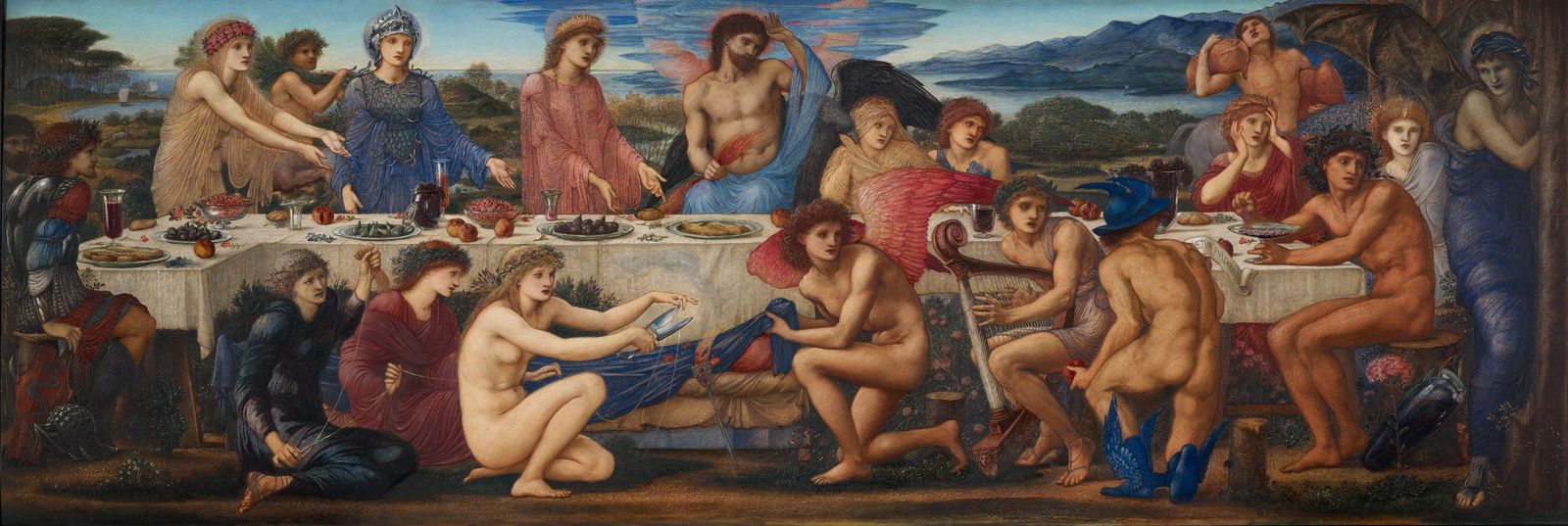Mythological Banquet Aura Wall Art