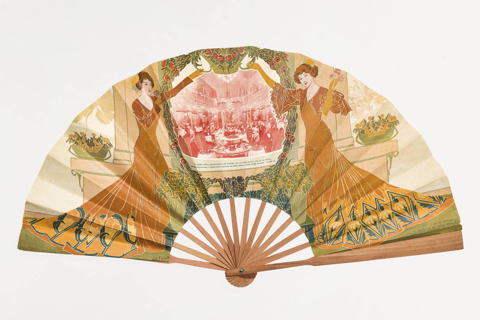 Art Nouveau Elegance Fan Wall Art