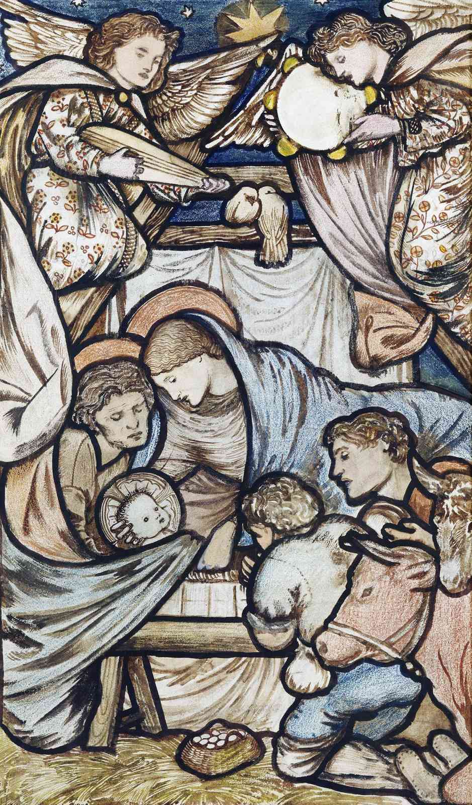 Nativity Scene Angelic Choir Wall Art