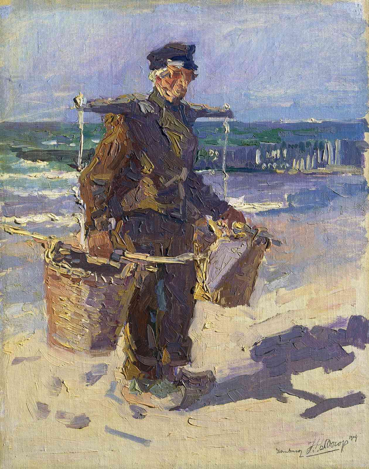 Fisherman at Sea Impressionist Wall Art