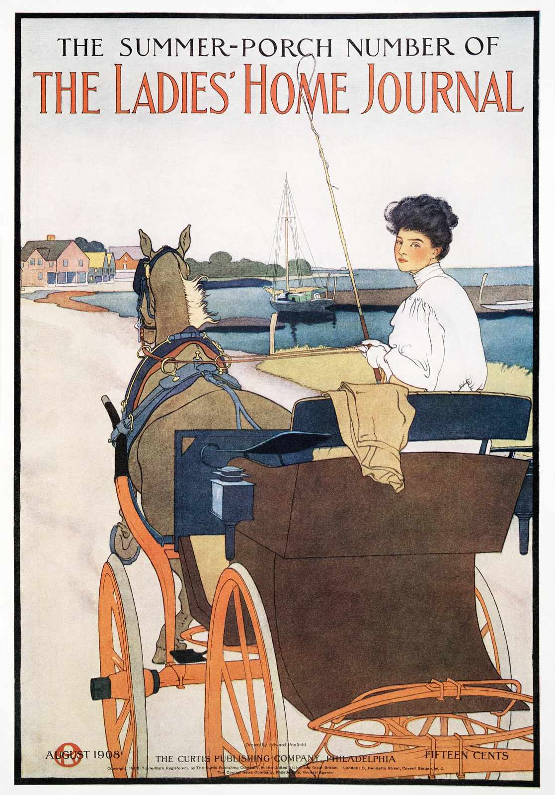 Vintage Summer Horse & Carriage Wall Art