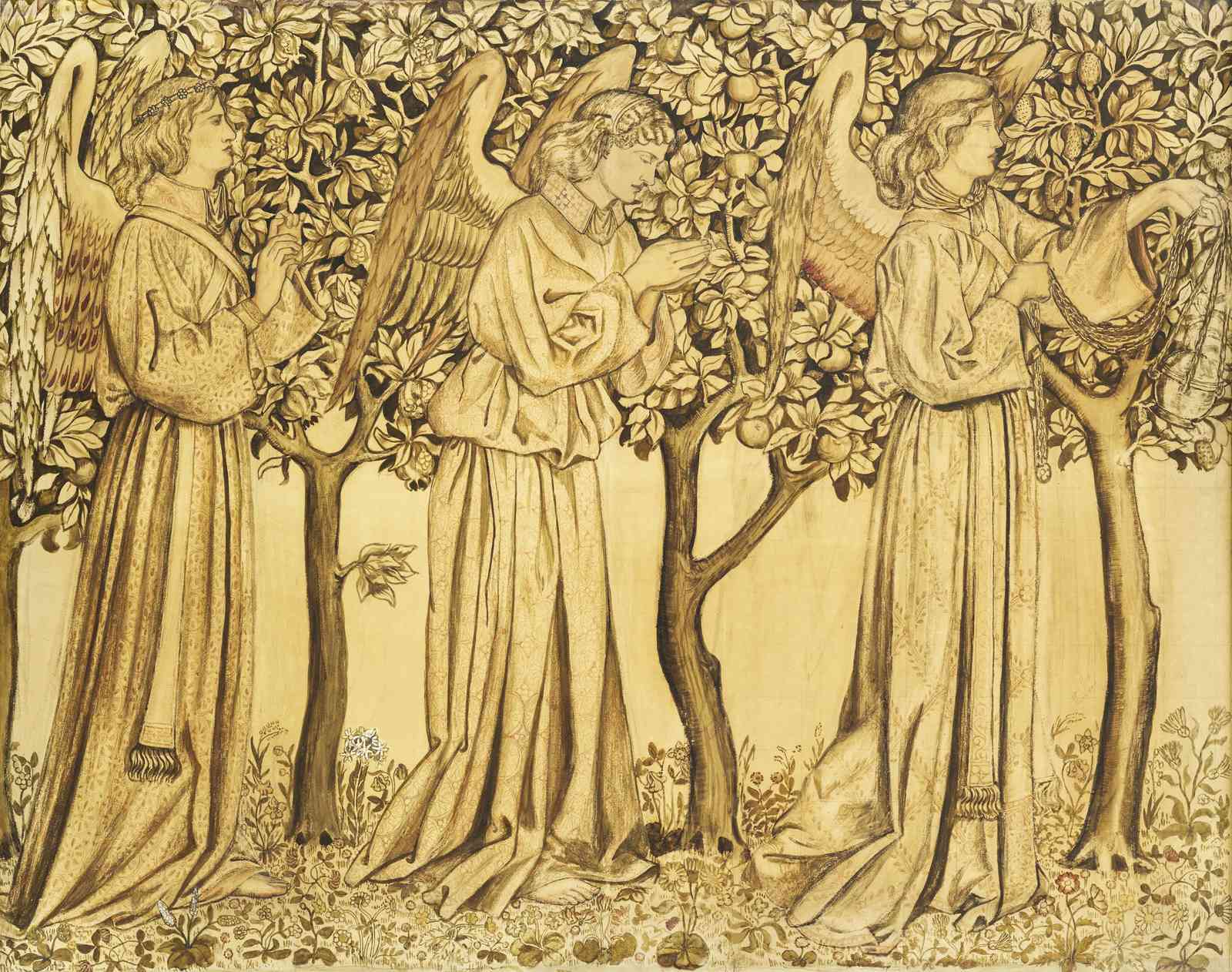 Angelic Tree Garden Fine Art Wall Art