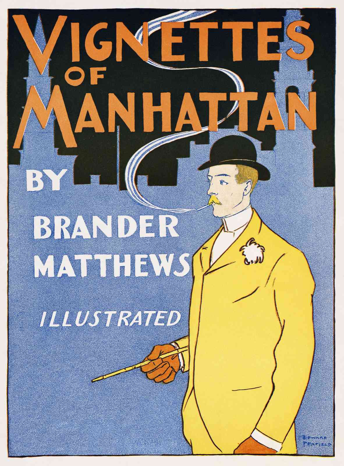 Vintage Manhattan Style Gentleman Wall Art