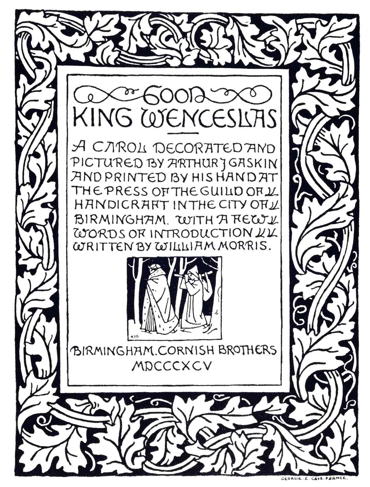 Good King Wenceslas Art Nouveau Wall Art