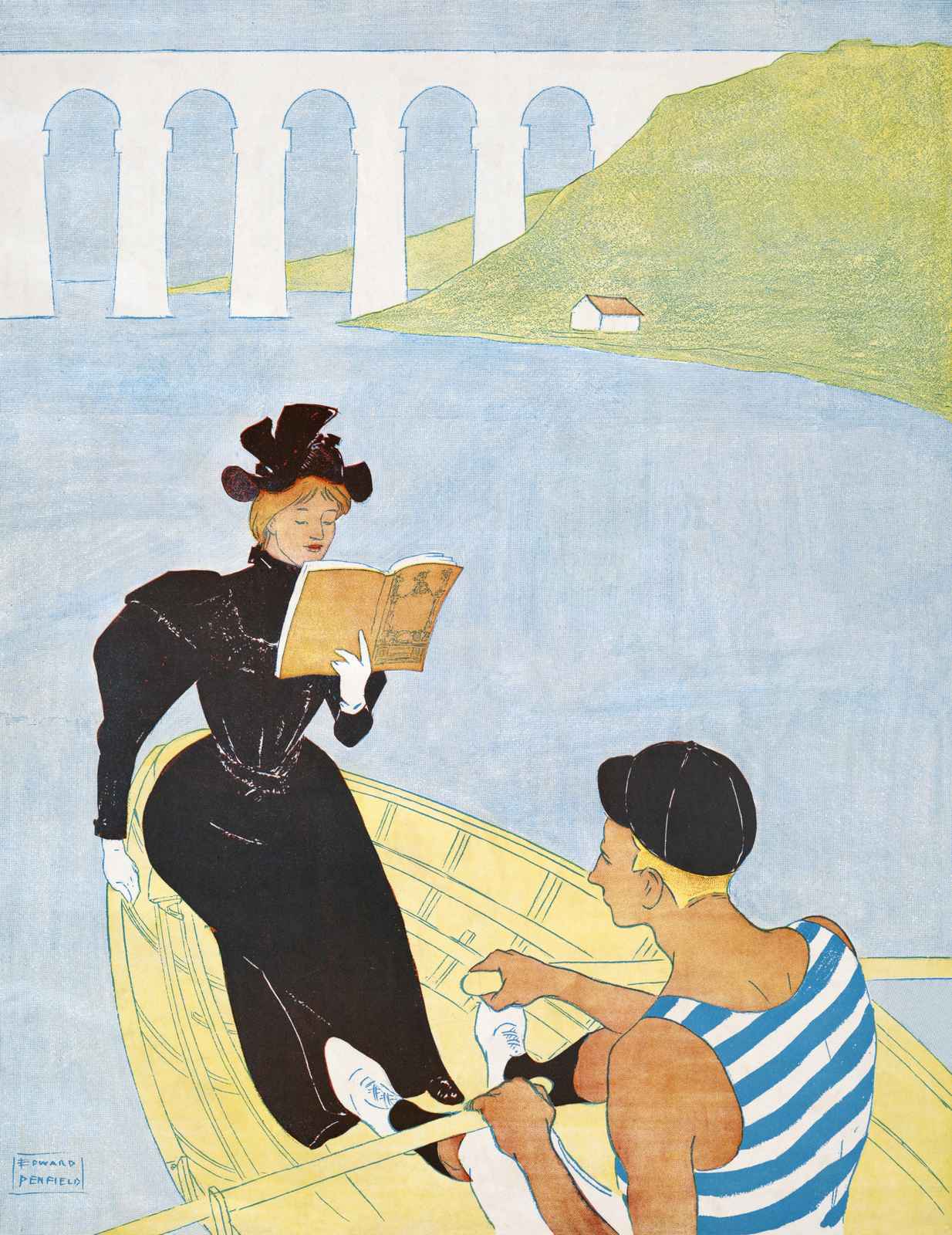 Boating Serenity Edward Penfield Art Wall Art