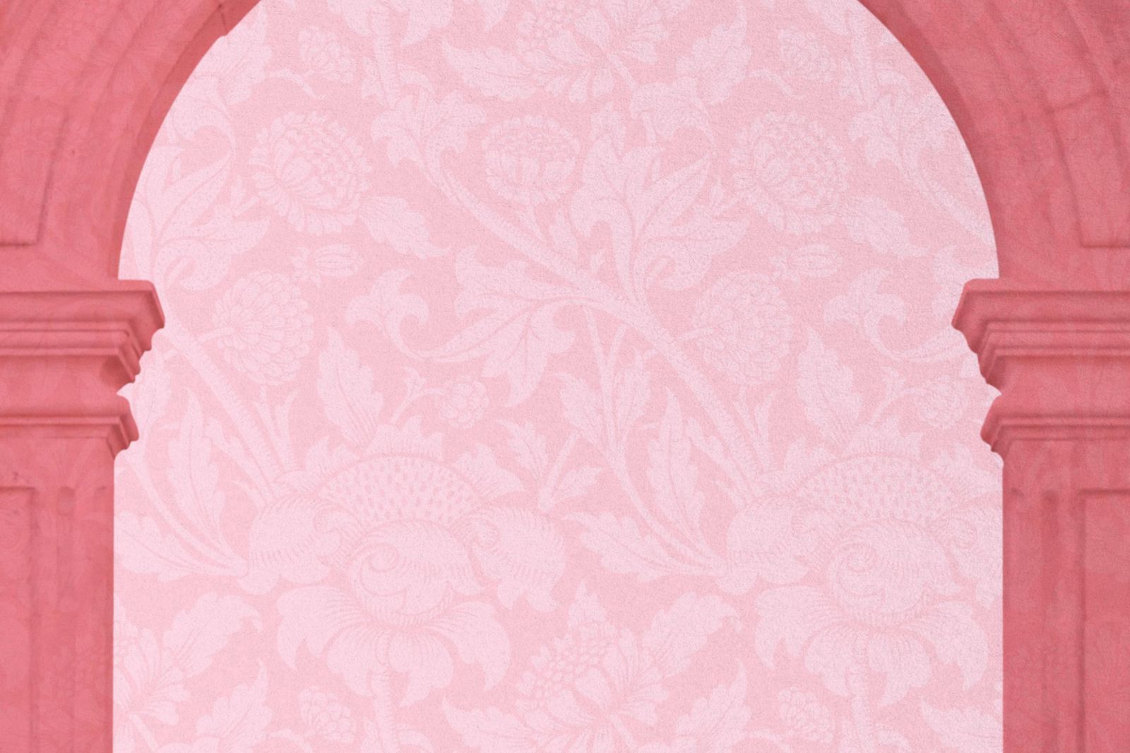 Blush Floral Archway Wall Art