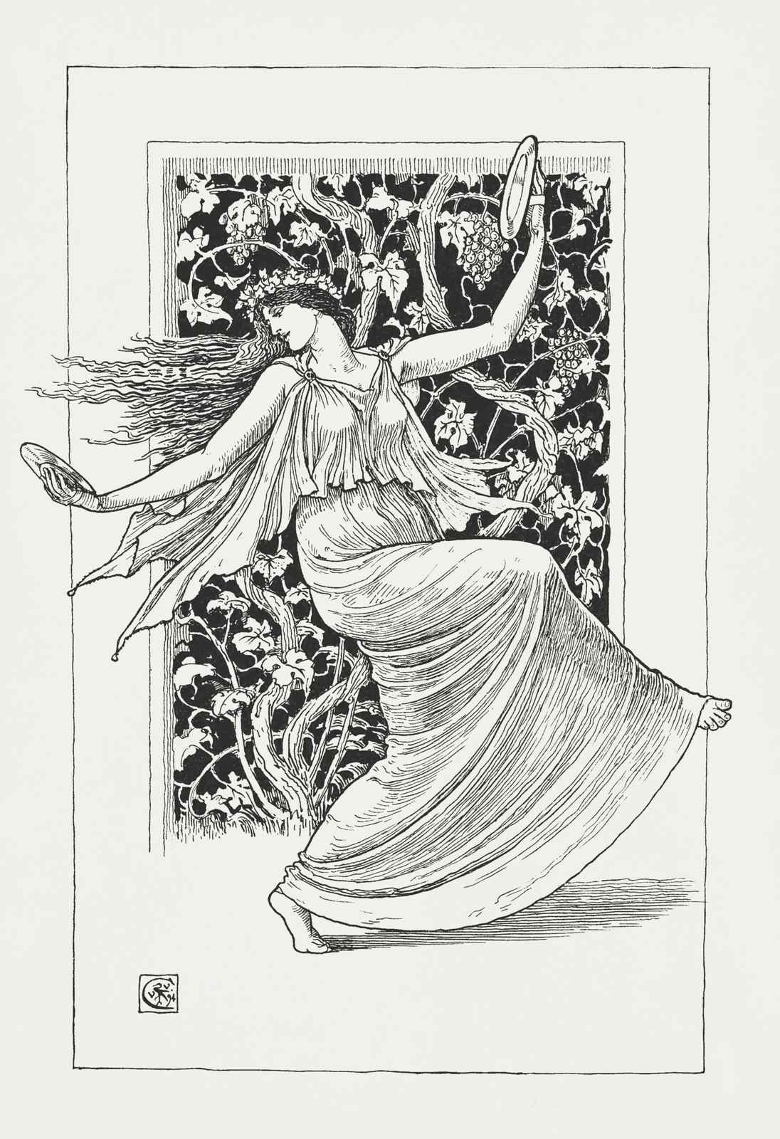 Vintage Dancer Grapevine Art Wall Art