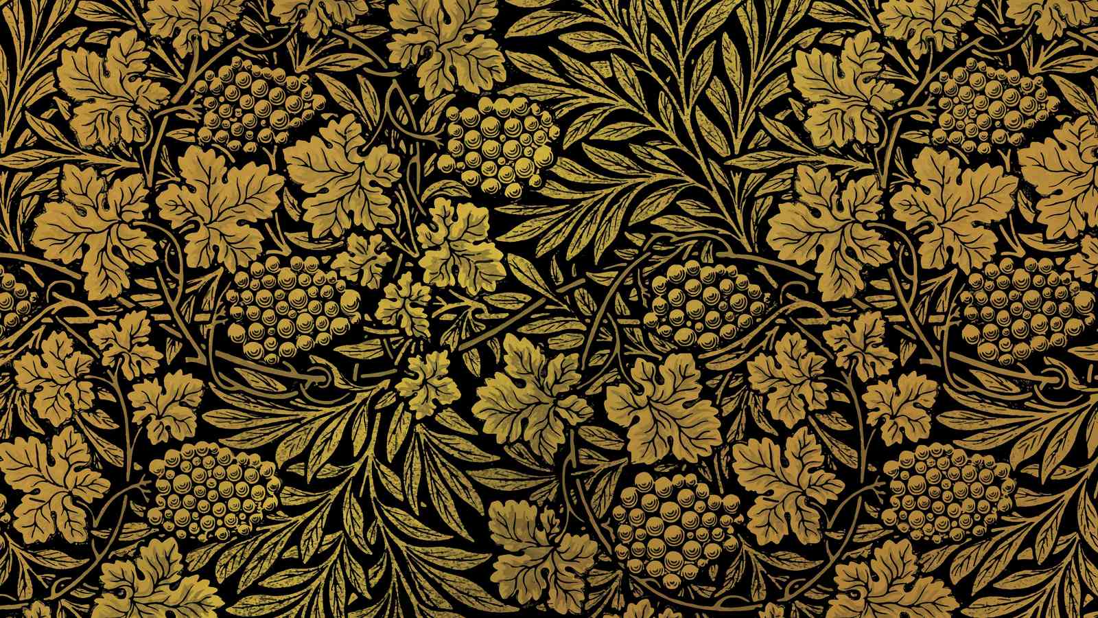 Golden Grape Vine Art Wall Art
