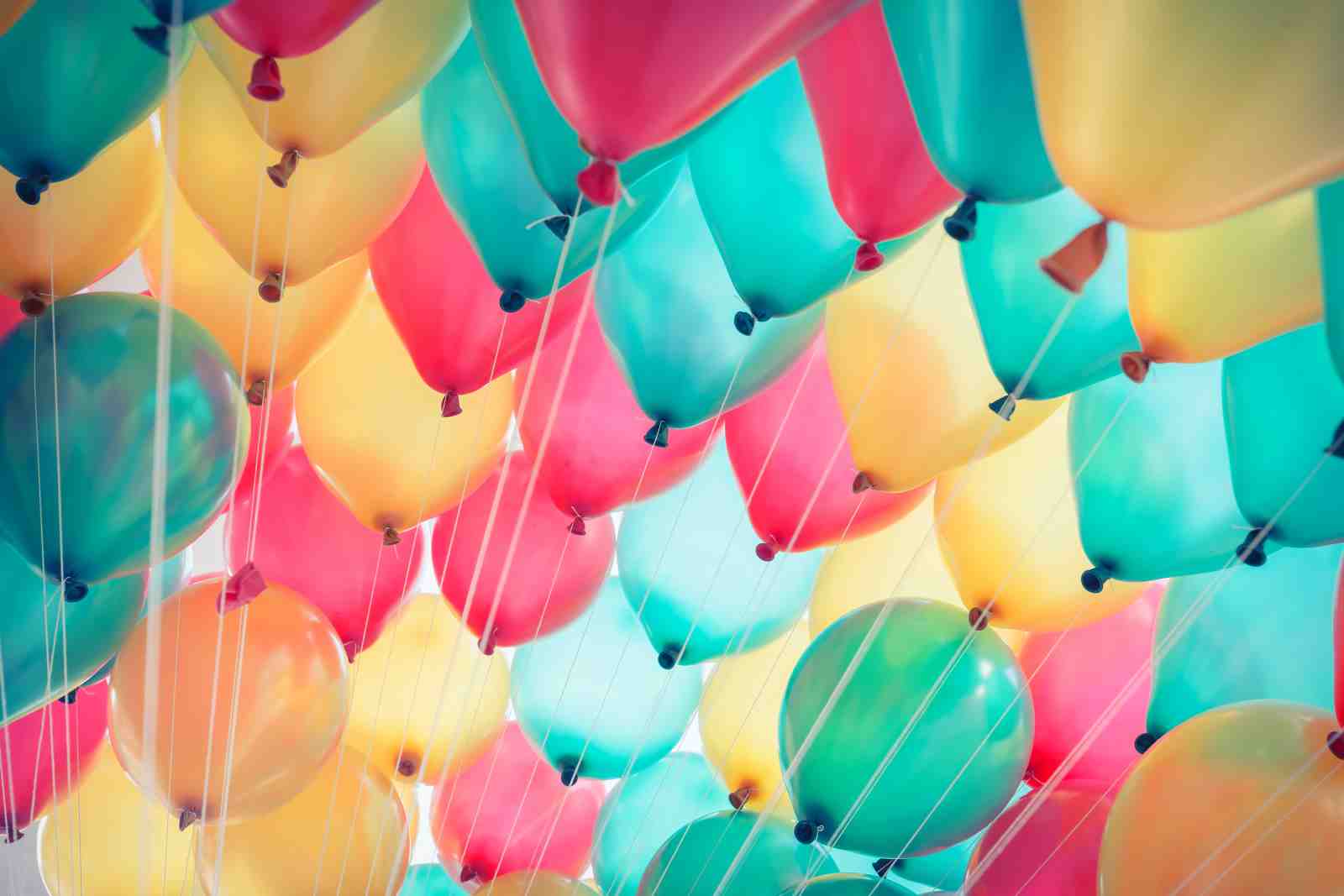 Vibrant Balloon Cluster Wall Art