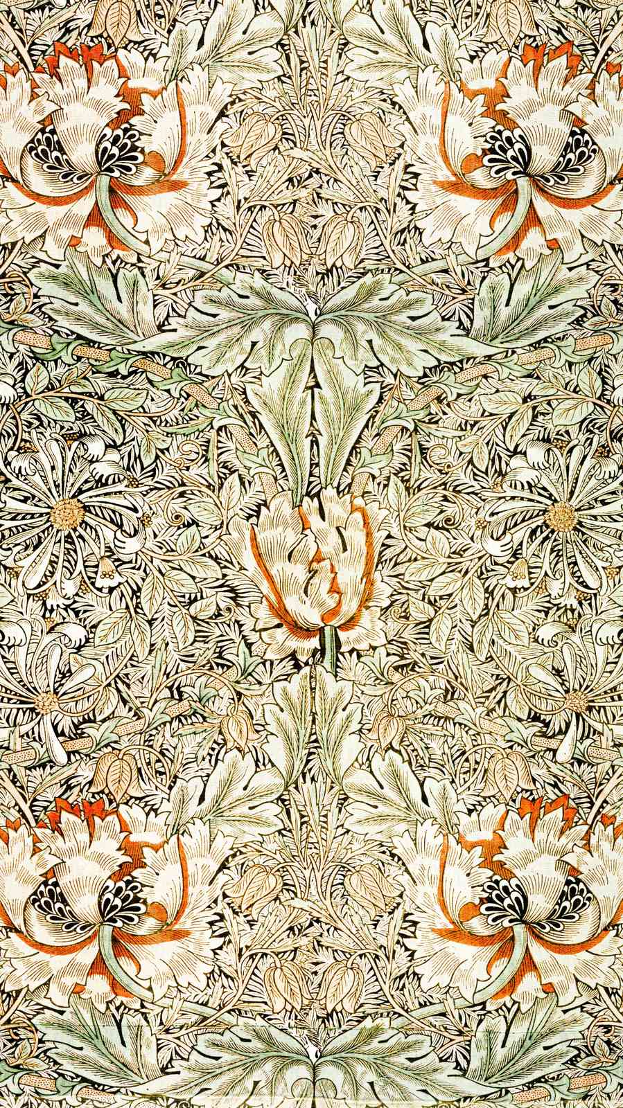 Vintage Floral Meadow Wall Art
