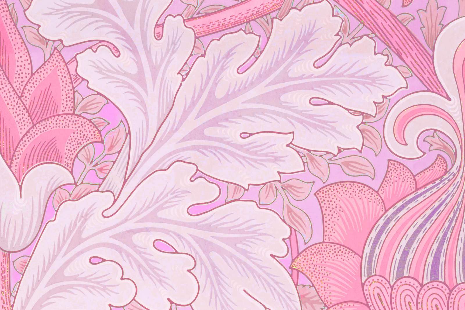 Pastel Floral Art Nouveau Wall Art