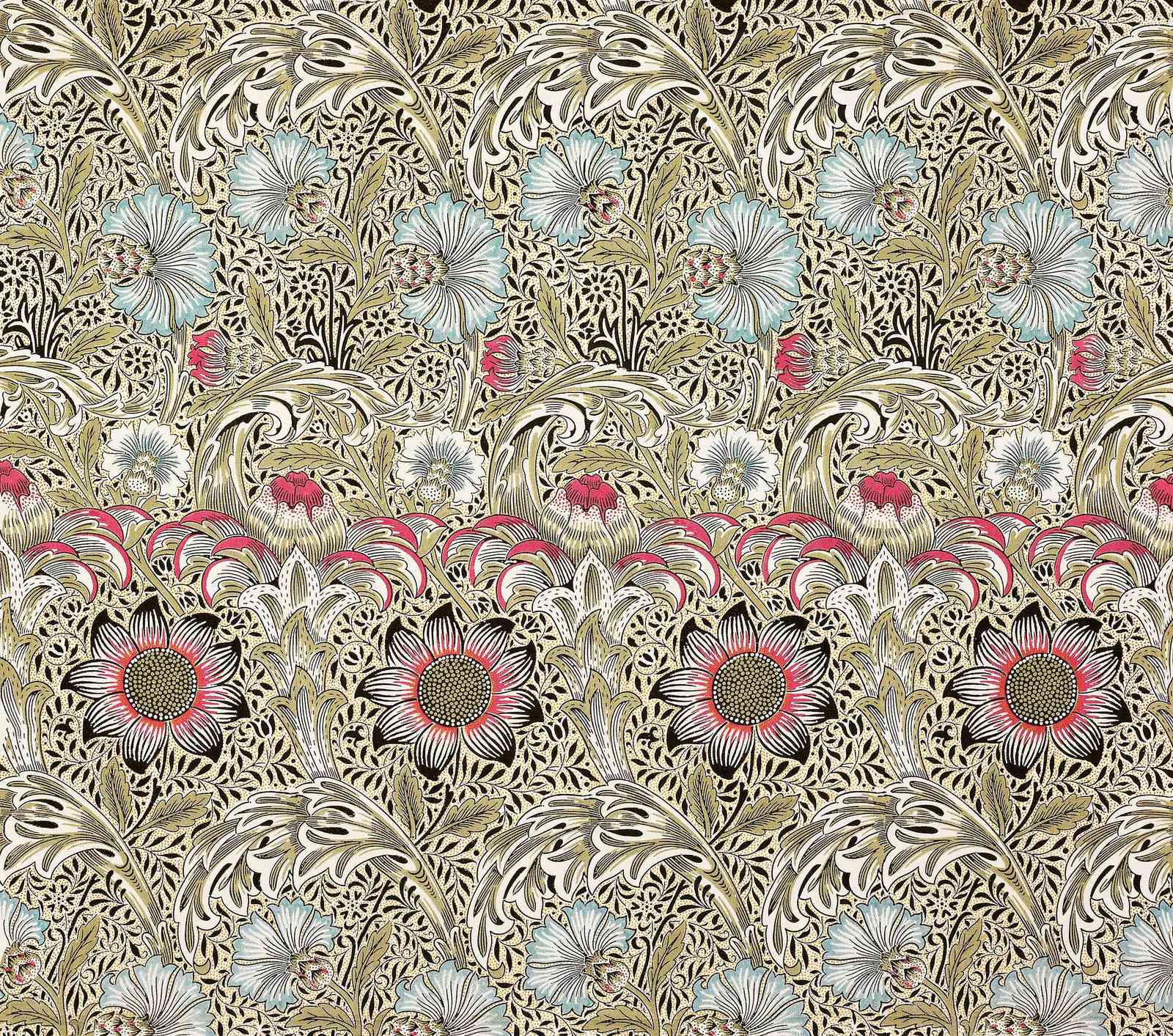 Vintage Floral Art Nouveau Wall Art