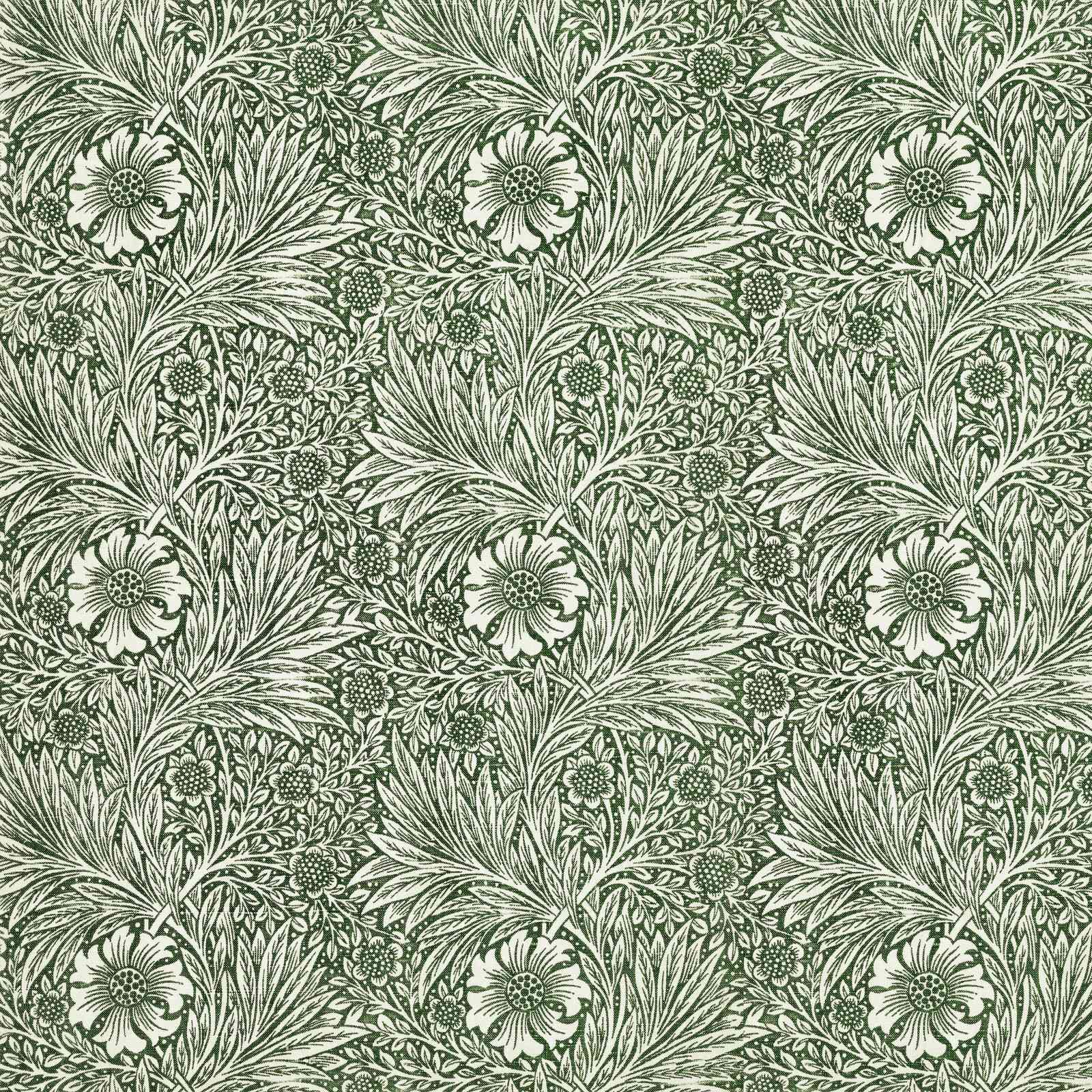 Elegant Floral Art Nouveau Green Wall Art