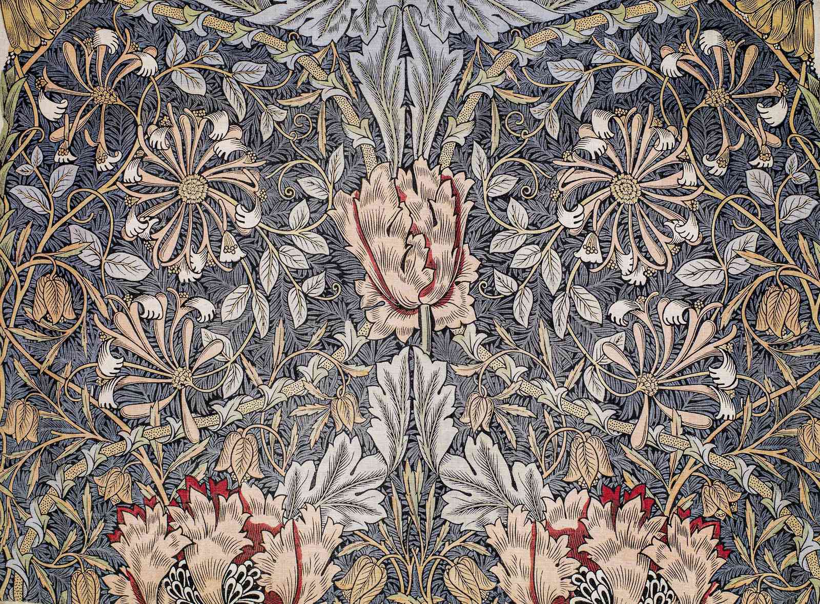 Art Nouveau Floral Vines Wall Art
