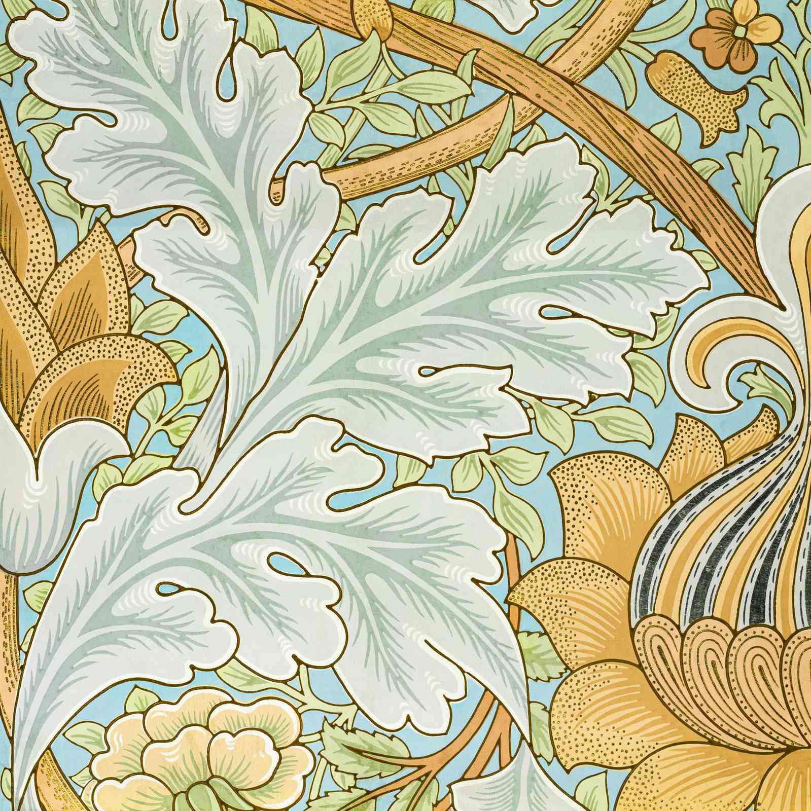 Art Nouveau Floral Nature Wall Art