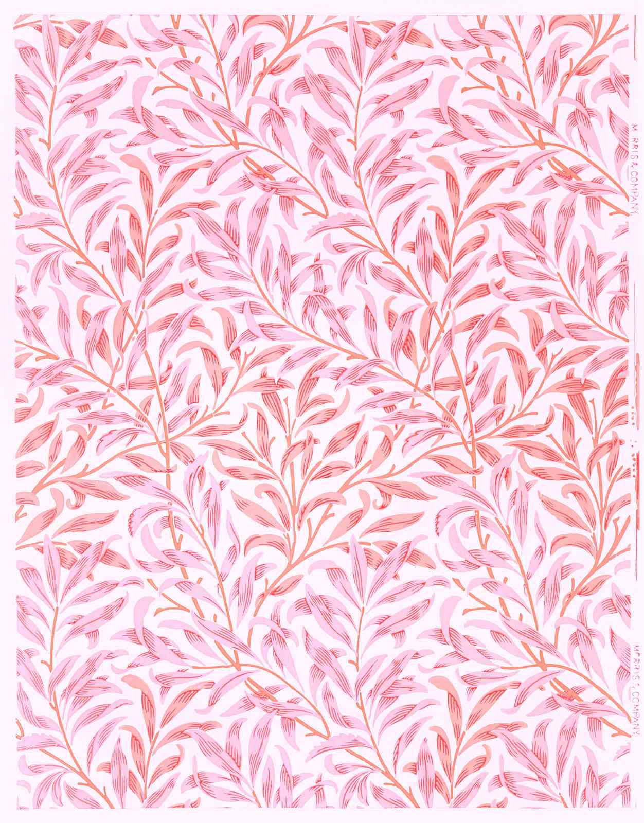 Elegant Pink Willow Branch Wall Art