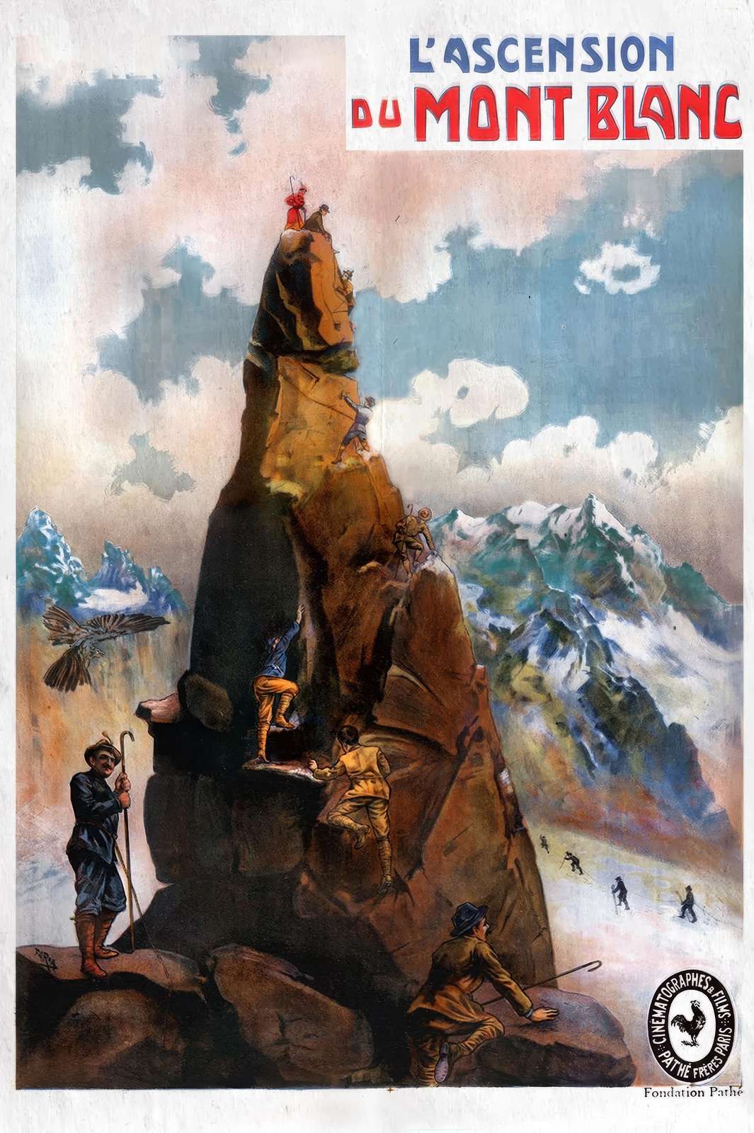 Vintage Mont Blanc Climb Wall Art