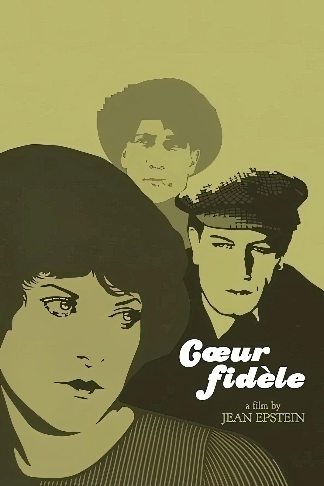 Retro Film Poster 'Coeur fidèle' Wall Art