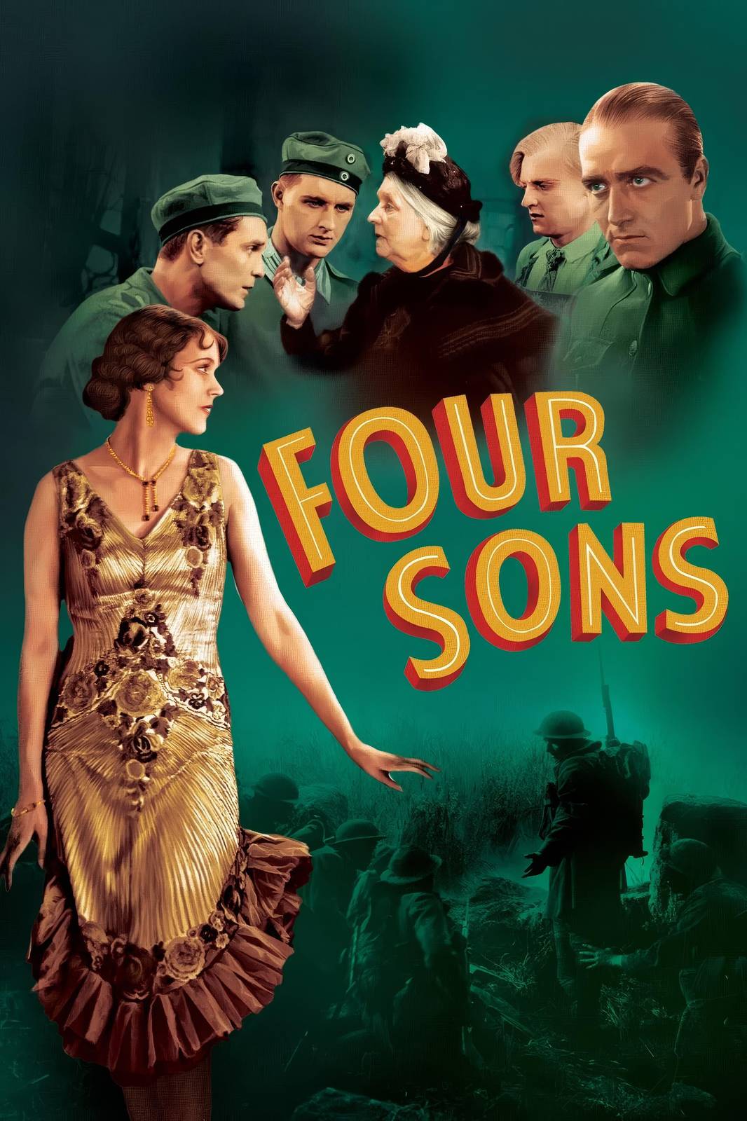 Vintage Film Poster "Four Sons" Wall Art