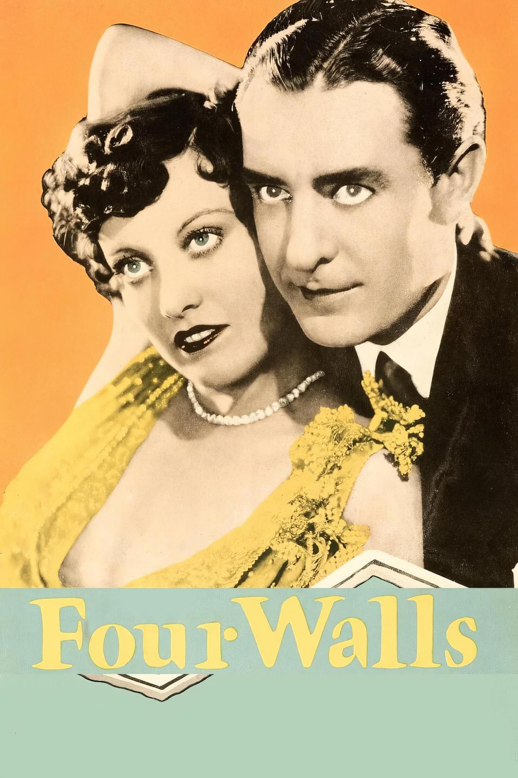 Vintage "Four Walls" Movie Poster Wall Art