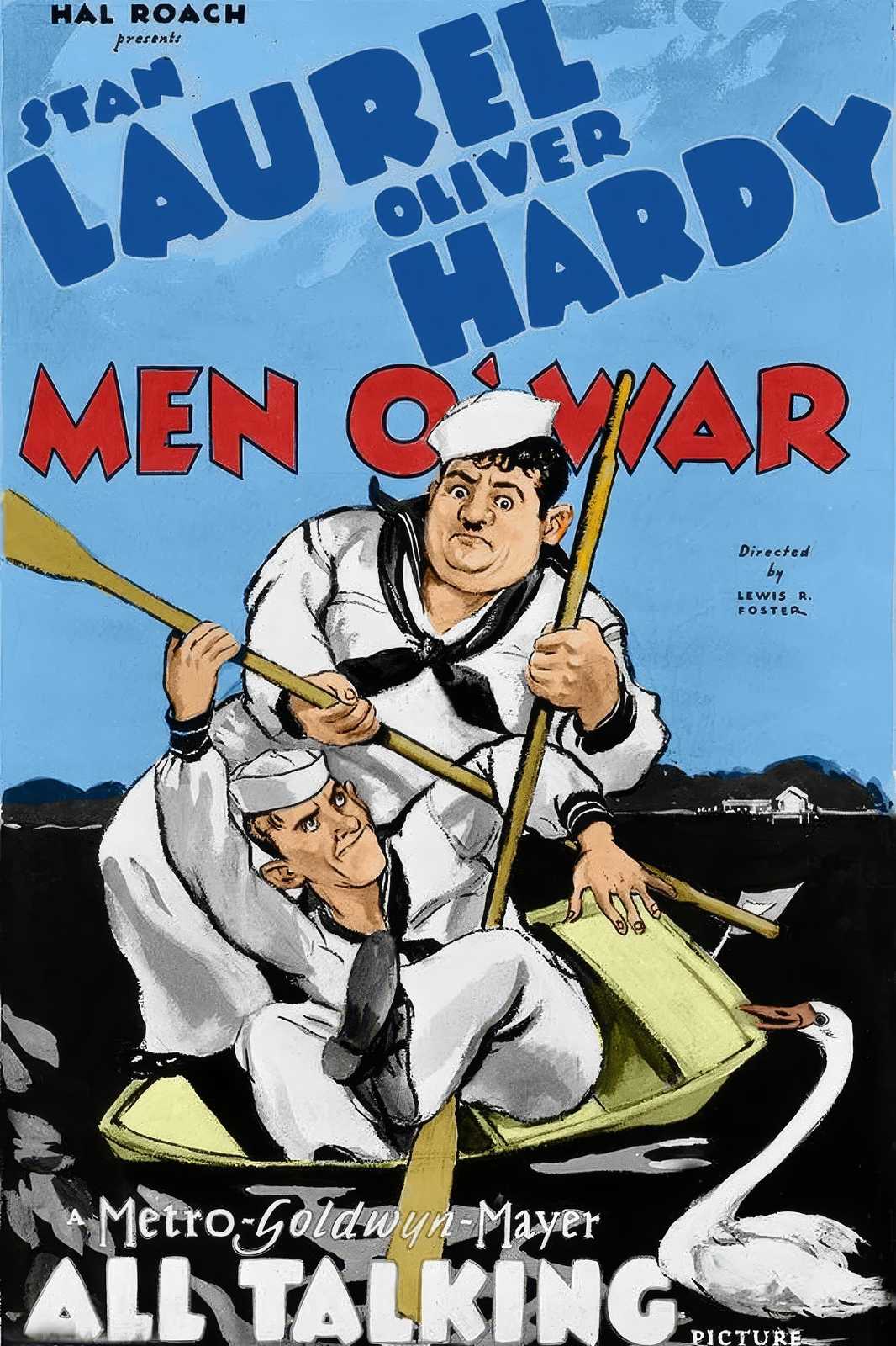 Laurel & Hardy Men O' War Wall Art