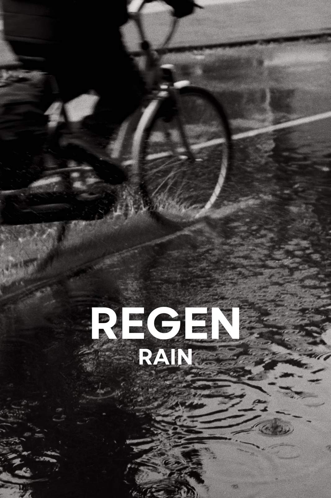 Regen Rain Biker Wall Art
