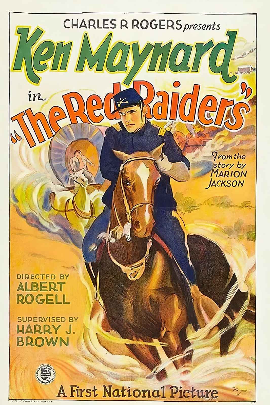 Ken Maynard Red Raiders Vintage Western Wall Art