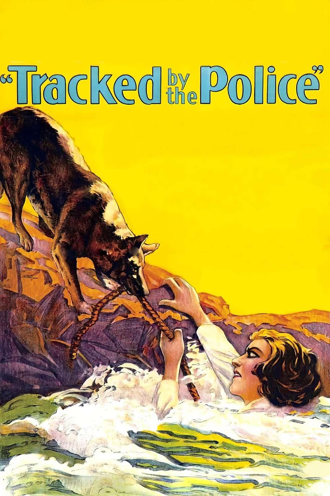 Vintage Tracked by Police Dog Wall Art