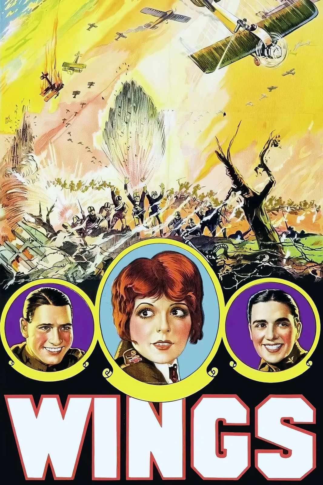 Vintage WINGS Movie Poster Wall Art