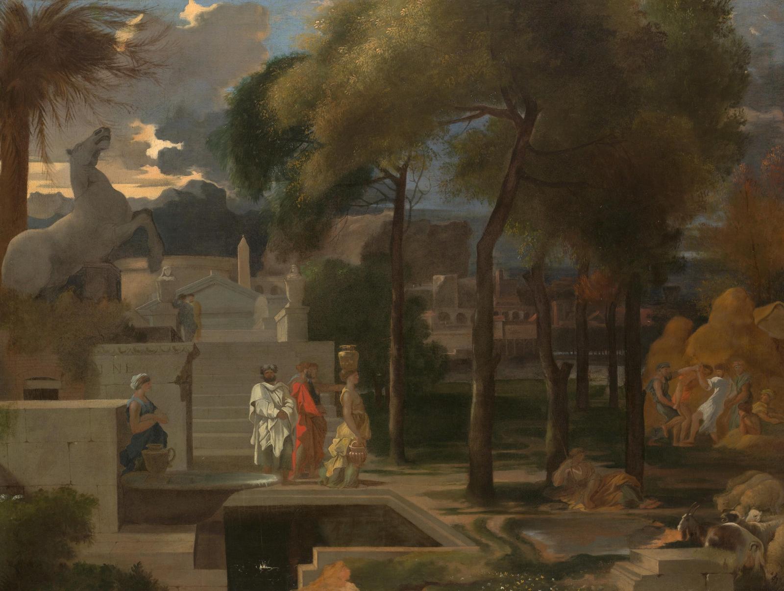 Classical Landscape with Reclining Figures Wall Art