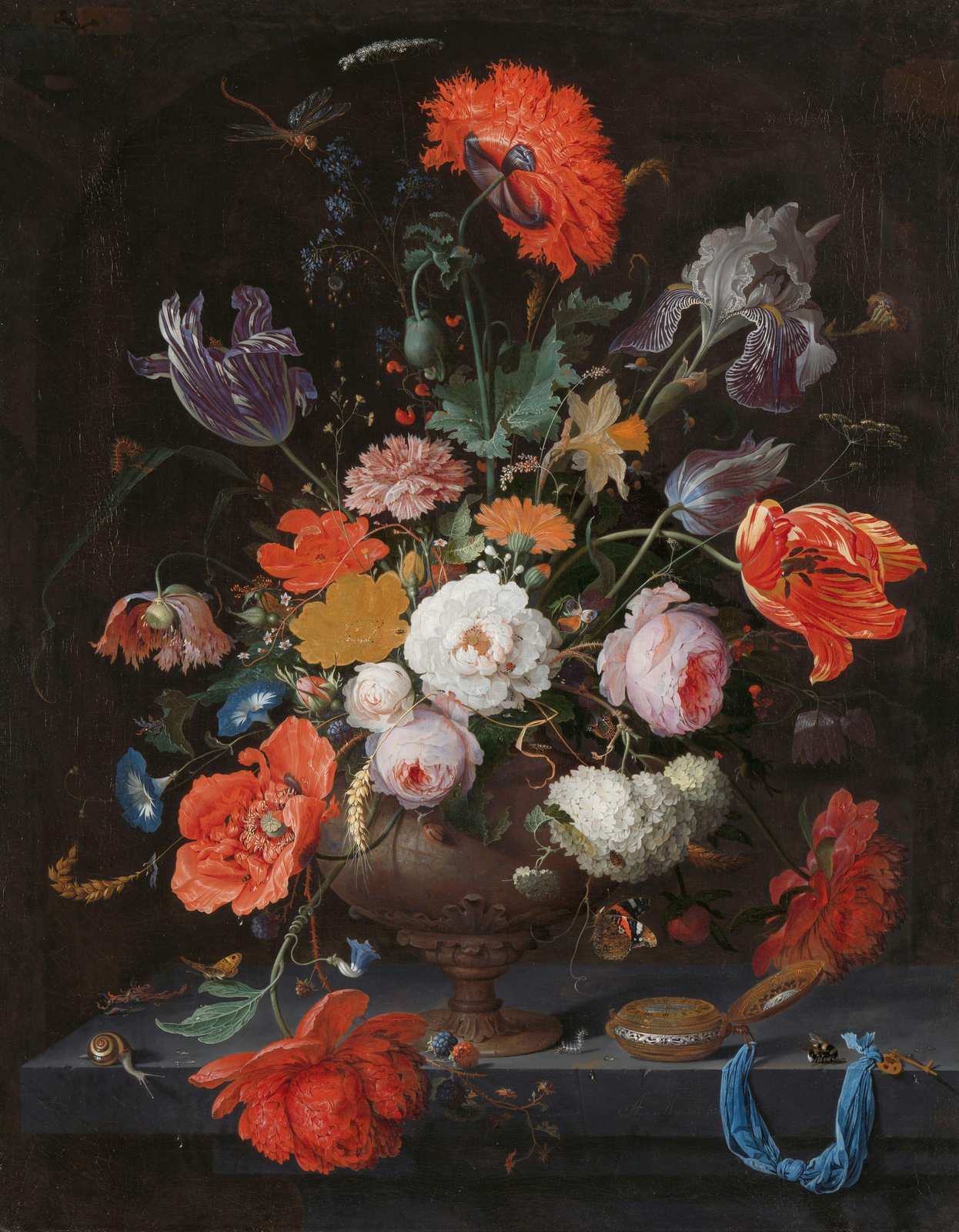 Baroque Opulence Floral Still Life Wall Art