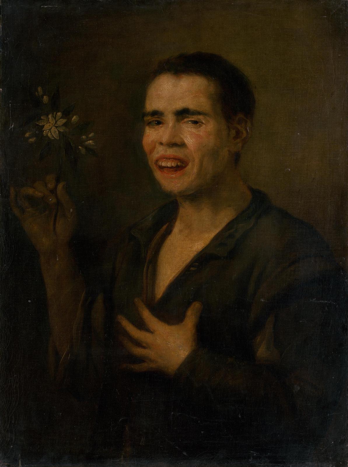 Man with Flowers Portrait Old Master Wall Art