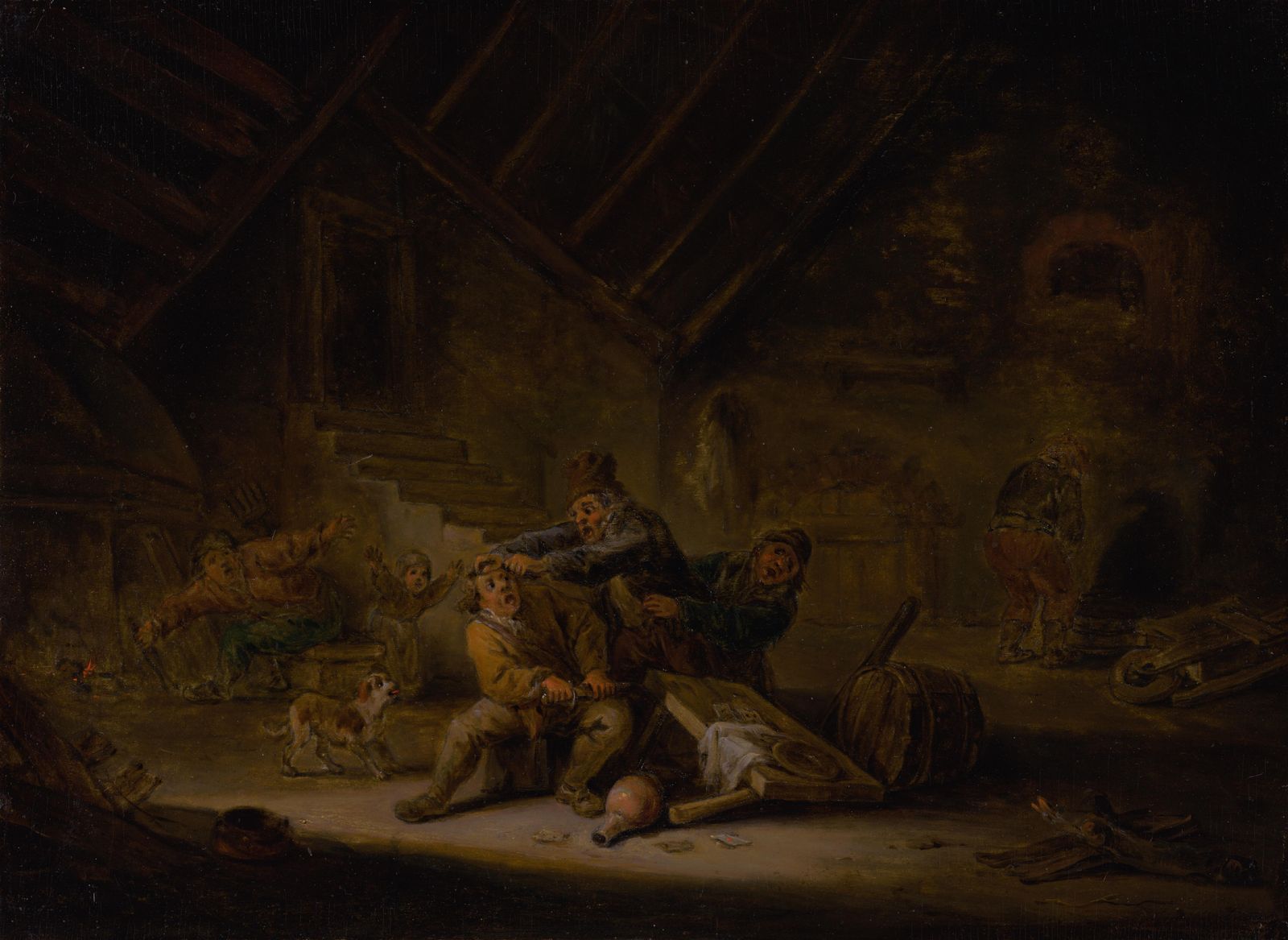 Vintage Tavern Scene Wall Art